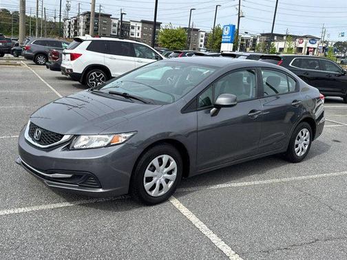 Alabaster Silver Metallic 2013 Honda Civic LX