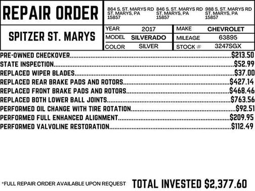 2017 Chevrolet Silverado 1500 LT