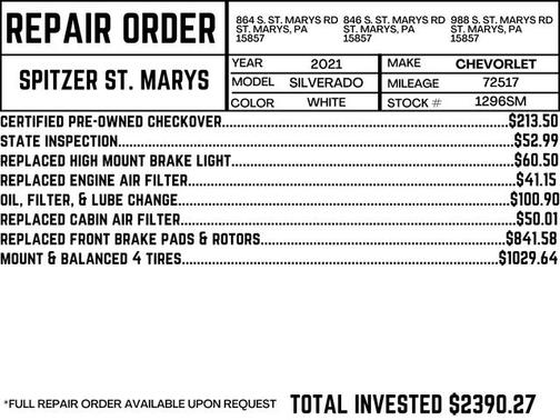 2021 Chevrolet Silverado 1500 LTZ