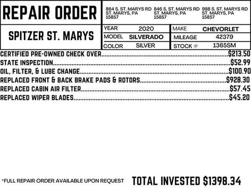 2020 Chevrolet Silverado 1500 LT