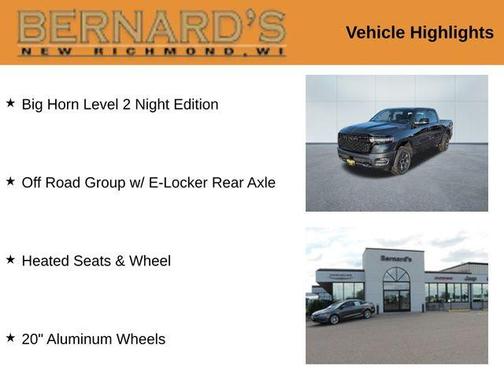 2026 RAM 1500 Big Horn/Lone Star