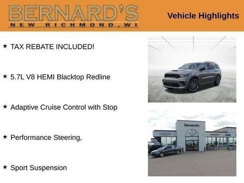 Gray 2026 Dodge Durango GT Premium HEMI V8