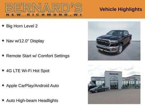 2026 RAM 1500 Big Horn/Lone Star