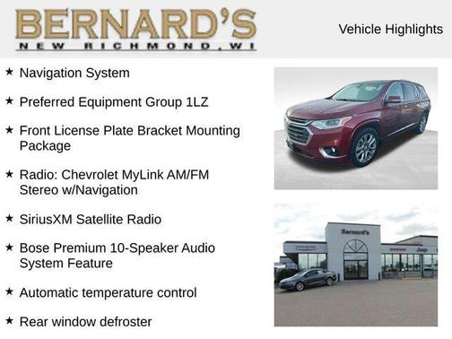 Cajun Red Tintcoat 2018 Chevrolet Traverse Premier