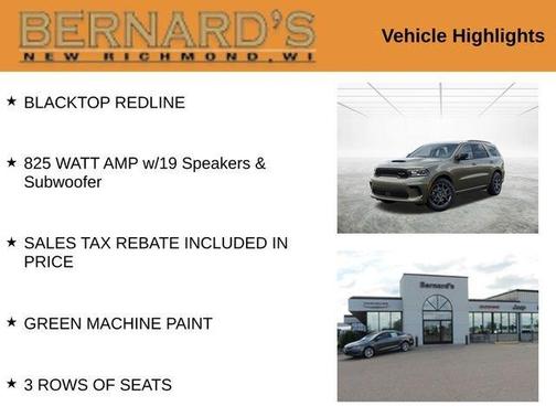 Green 2026 Dodge Durango GT Premium HEMI V8