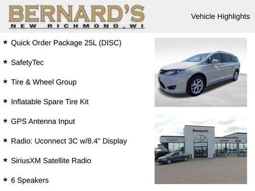 White 2017 Chrysler Pacifica Touring-L