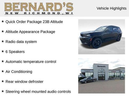 Diamond Black 2023 Jeep Grand Cherokee Altitude