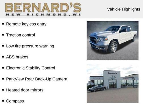 Bright White Clearcoat 2020 RAM 1500 Big Horn