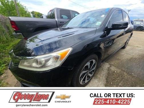 Black 2016 Honda Accord EX-L