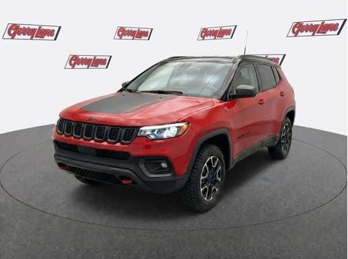 Red 2025 Jeep Compass Trailhawk