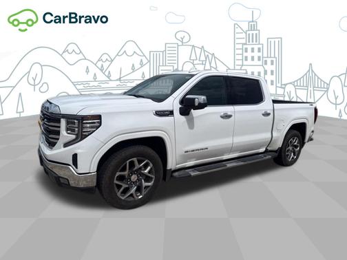 Summit White 2025 GMC Sierra 1500 SLT