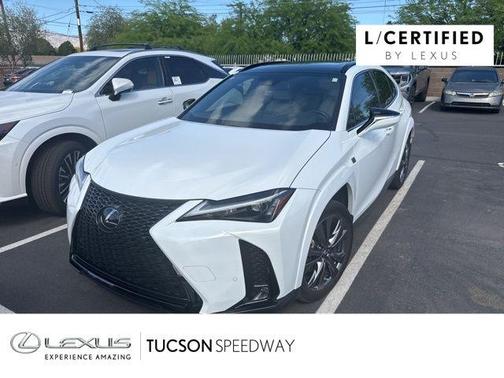 Ultra White w/Obsidian Roof 2023 Lexus UX 250h F Sport