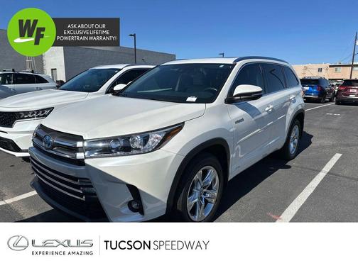 Blizzard Pearl 2019 Toyota Highlander Hybrid Limited