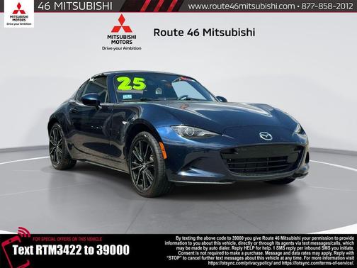 Deep Crystal Blue Mica 2025 Mazda MX-5 Miata RF Grand Touring