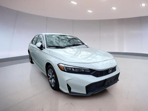 Platinum White Pearl 2025 Honda Civic LX