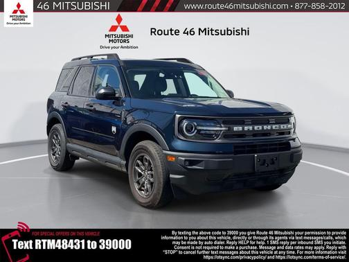 Alto Blue Metallic Tinted Clearcoat 2023 Ford Bronco Sport Big Bend