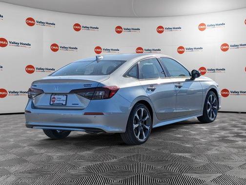 Solar Silver Metallic 2026 Honda Civic Hybrid Sport Touring