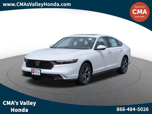 Platinum White Pearl 2026 Honda Accord Hybrid EX-L