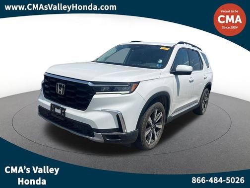 Platinum White Pearl 2025 Honda Pilot Touring 8-Passenger