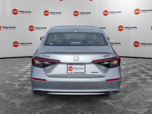 Solar Silver Metallic 2026 Honda Civic Hybrid Sport Touring