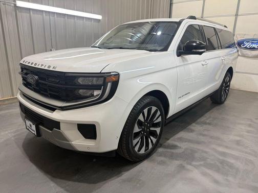White Metallic 2025 Ford Expedition Max Platinum