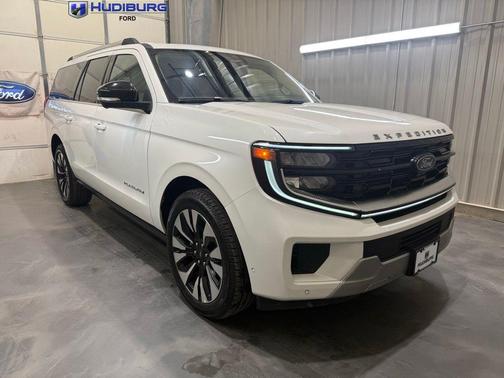 White Metallic 2025 Ford Expedition Max Platinum