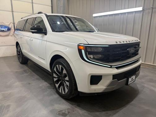 White Metallic 2025 Ford Expedition Max Platinum