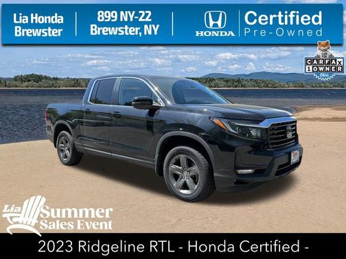 Crystal Black Pearl 2023 Honda Ridgeline RTL