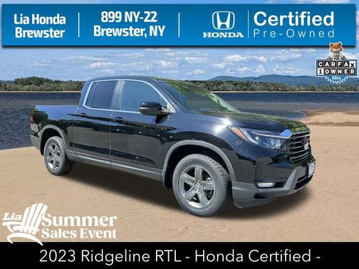 Crystal Black Pearl 2023 Honda Ridgeline RTL