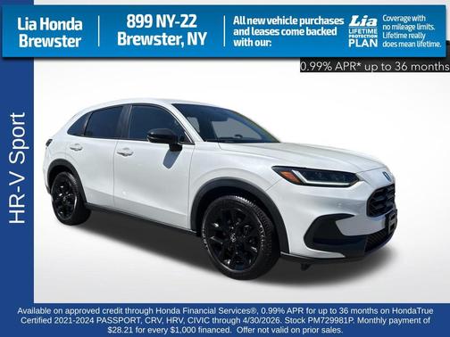 Platinum White Pearl 2023 Honda HR-V AWD Sport