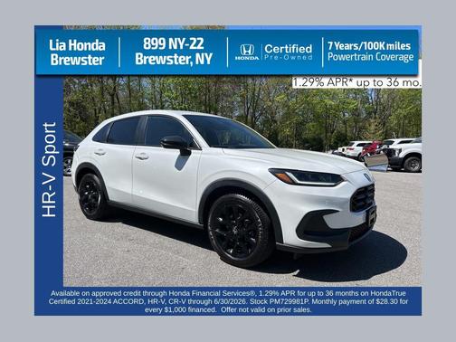 Platinum White Pearl 2023 Honda HR-V AWD Sport