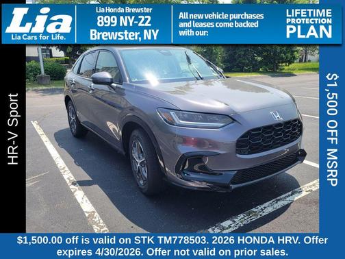 Urban Gray Pearl 2026 Honda HR-V AWD Sport