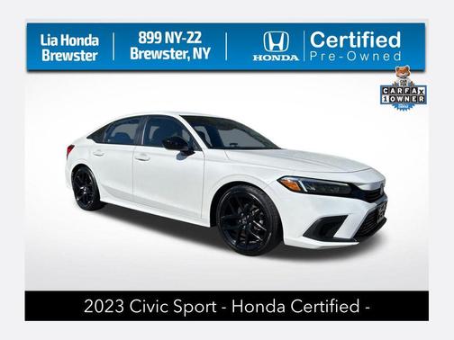 Platinum White Pearl 2023 Honda Civic Sport