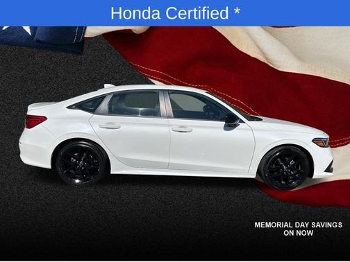 Platinum White Pearl 2023 Honda Civic Sport