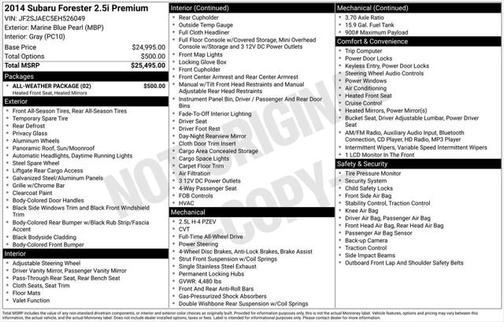 2014 Subaru Forester 2.5i Premium