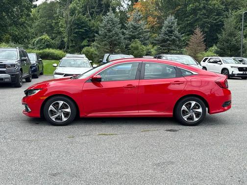 Red 2019 Honda Civic LX