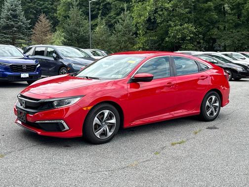 Red 2019 Honda Civic LX