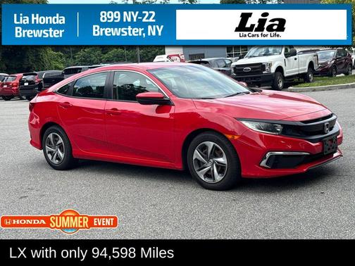 Red 2019 Honda Civic LX