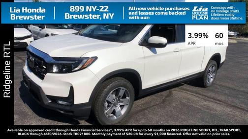 2026 Honda Ridgeline RTL