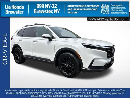 Platinum White Pearl 2023 Honda CR-V EX-L