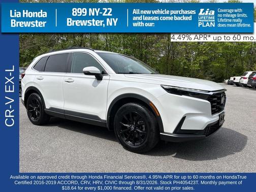 Platinum White Pearl 2023 Honda CR-V EX-L