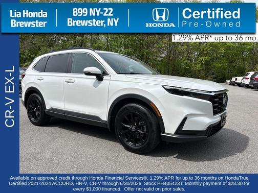 Platinum White Pearl 2023 Honda CR-V EX-L
