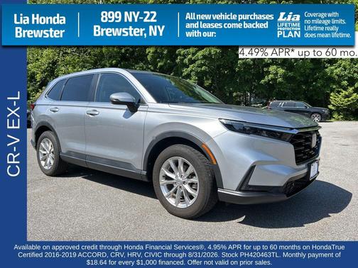 Gray 2023 Honda CR-V EX-L