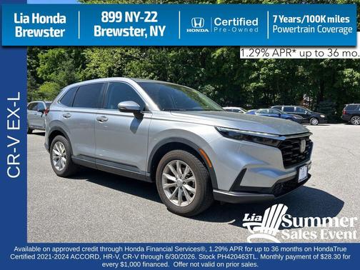 Gray 2023 Honda CR-V EX-L