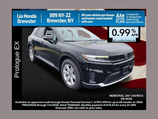 Raven Black 2026 Honda Prologue EX