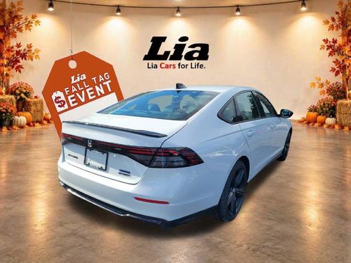 Platinum White Pearl 2026 Honda Accord Hybrid Sport-L