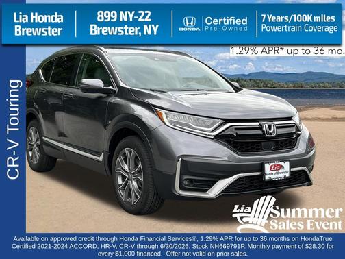 Gray 2022 Honda CR-V AWD Touring