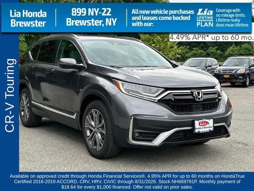 Gray 2022 Honda CR-V AWD Touring