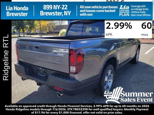Gv 2026 Honda Ridgeline RTL