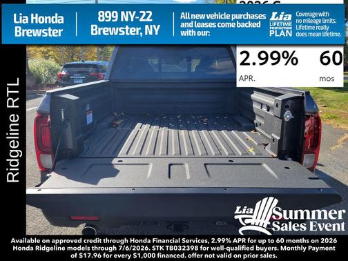 Gv 2026 Honda Ridgeline RTL